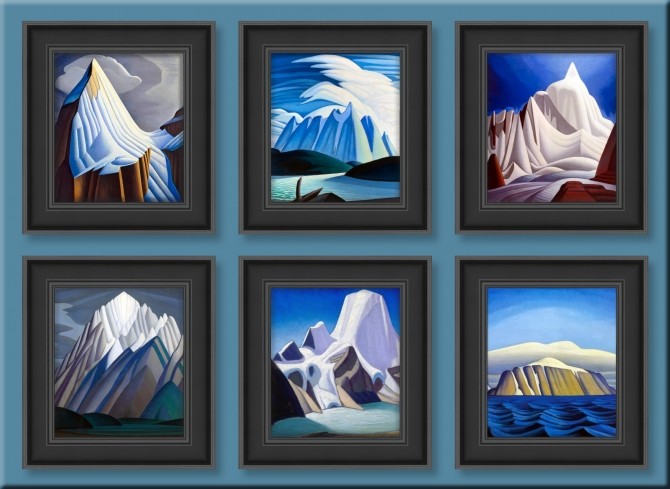 Sims 4 Group of Seven paintings Lawren Harris by DAJSims at Mod The Sims