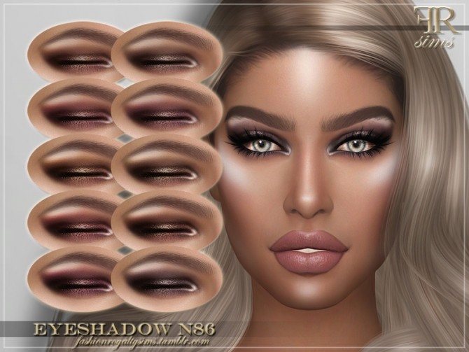 Sims 4 FRS Eyeshadow N86 by FashionRoyaltySims at TSR