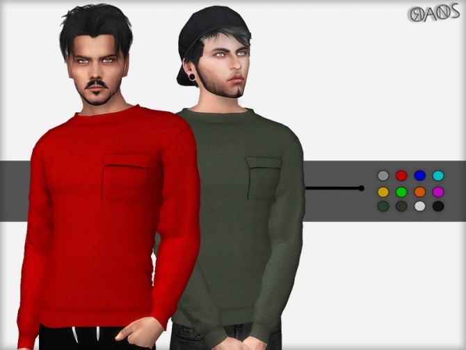 Sims 4 Pocket Sweater by OranosTR at TSR