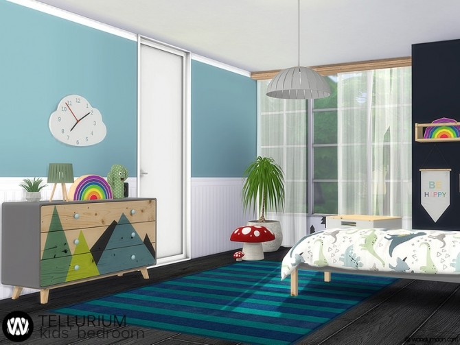 Sims 4 Tellurium Kids Bedroom by wondymoon at TSR
