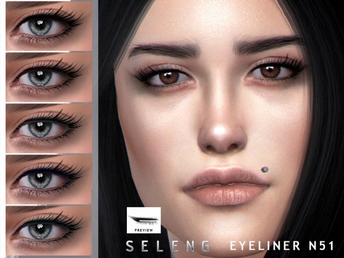 Sims 4 Eyeliner N51 by Seleng at TSR
