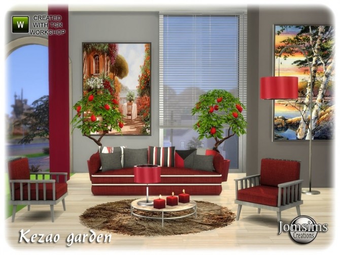 Sims 4 Kezao garden by jomsims at TSR