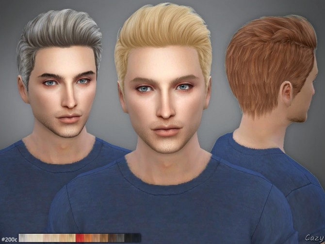 Sims 4 #200 C&D Male Hairstyles by Cazy at TSR