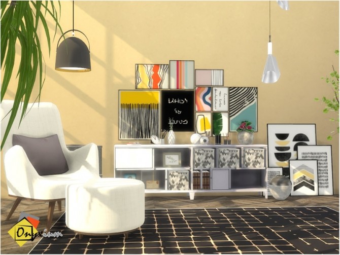 Sims 4 Guernsey Living Room Extra Materials by Onyxium at TSR