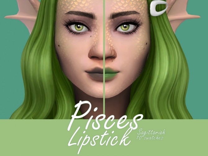Sims 4 Pisces Lipstick by Sagittariah at TSR
