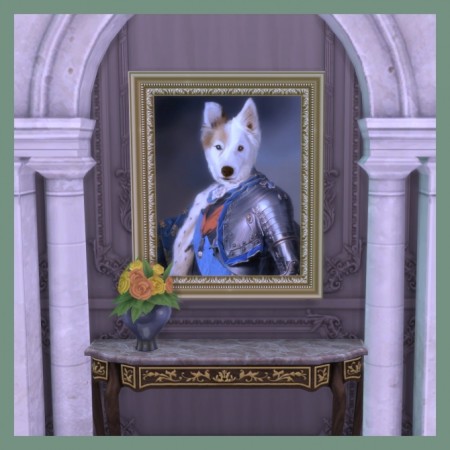 Royal Dog paintings by DAJSims at Mod The Sims