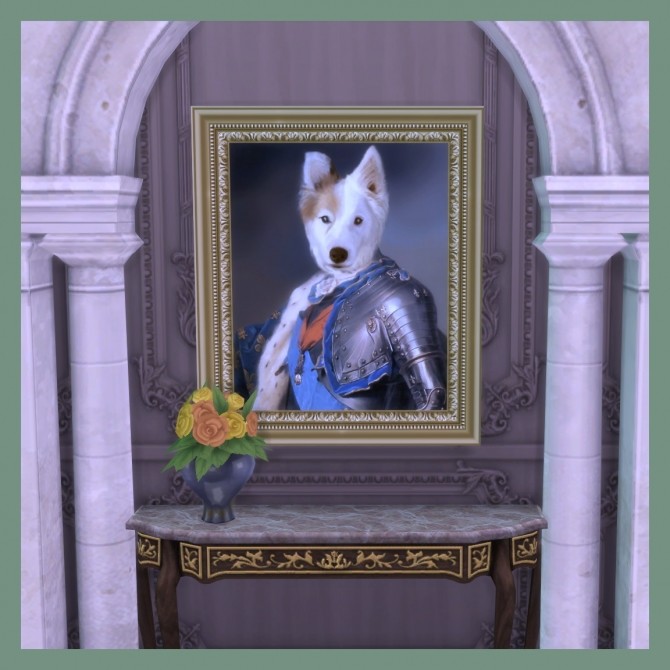 Sims 4 Royal Dog paintings by DAJSims at Mod The Sims