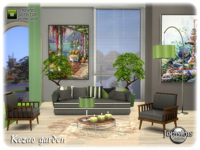 Sims 4 Kezao garden by jomsims at TSR