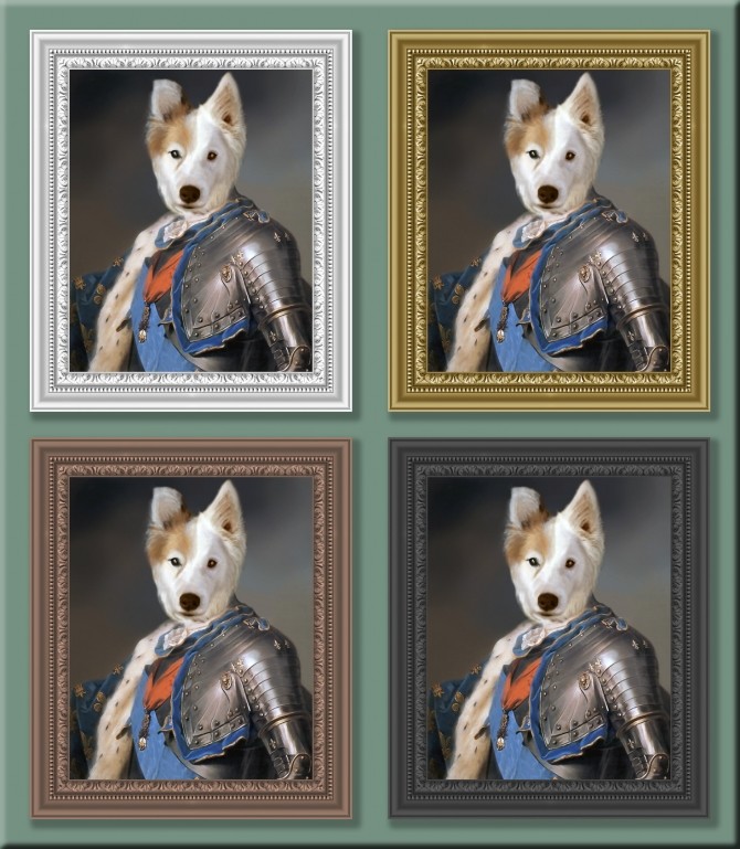Sims 4 Royal Dog paintings by DAJSims at Mod The Sims