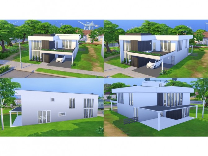 Sims 4 Black Simple House by gbs04147 at TSR