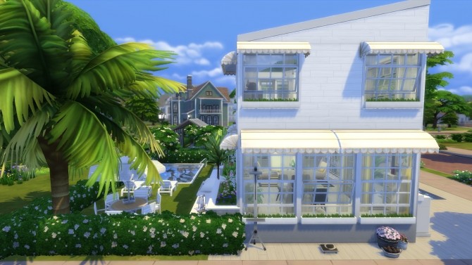 Sims 4 Simply White House No CC Tiny Living by mamba black at Mod The Sims