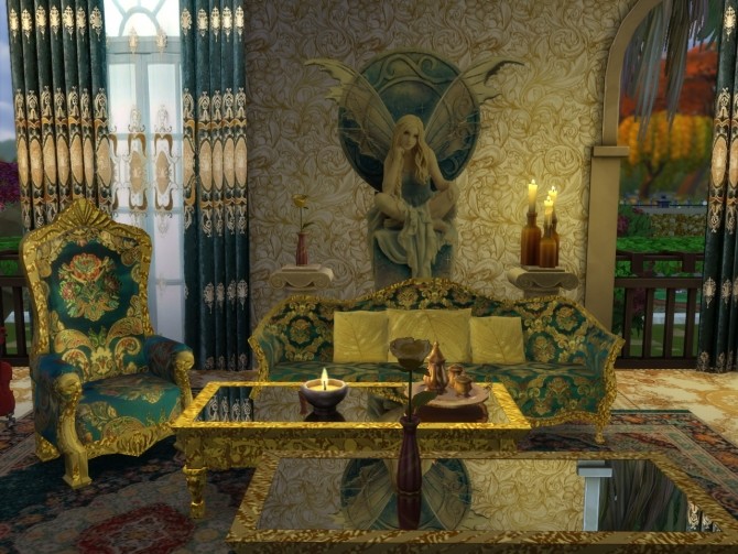 Sims 4 Royalty in Blue! sofa & armchair at Anna Quinn Stories
