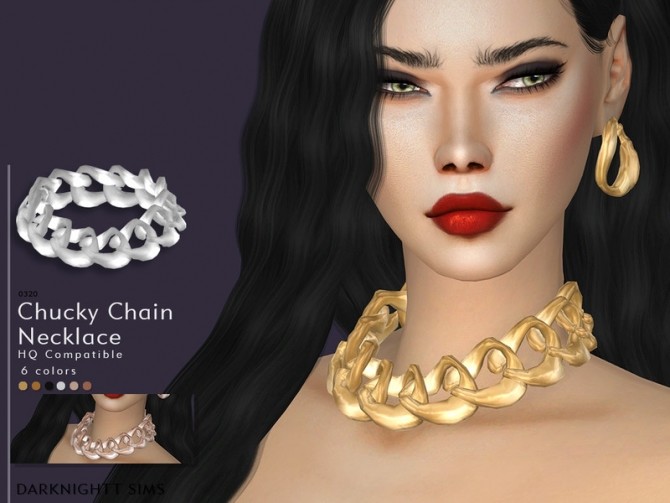 Sims 4 Chucky Chain Necklace by DarkNighTt at TSR