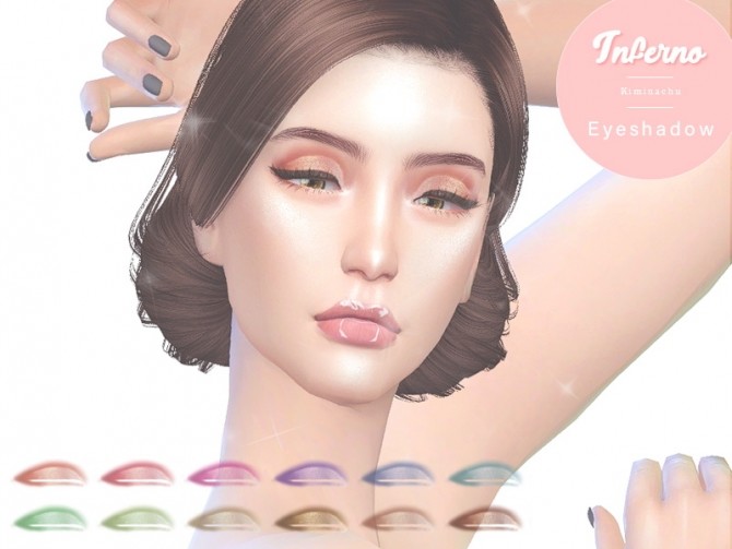 Sims 4 Inferno Eyeshadow at Kiminachu CC
