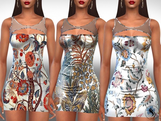 Sims 4 Exotic Lighter Colour Dresses by Saliwa at TSR