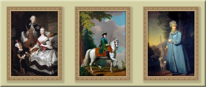 Sims 4 Catherine The Great of Russia paintings by DAJSims at Mod The Sims