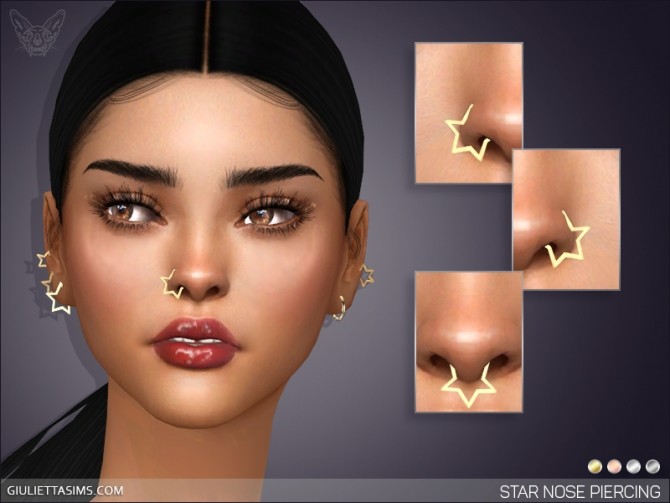 Sims 4 Star Nose Piercing Set at Giulietta