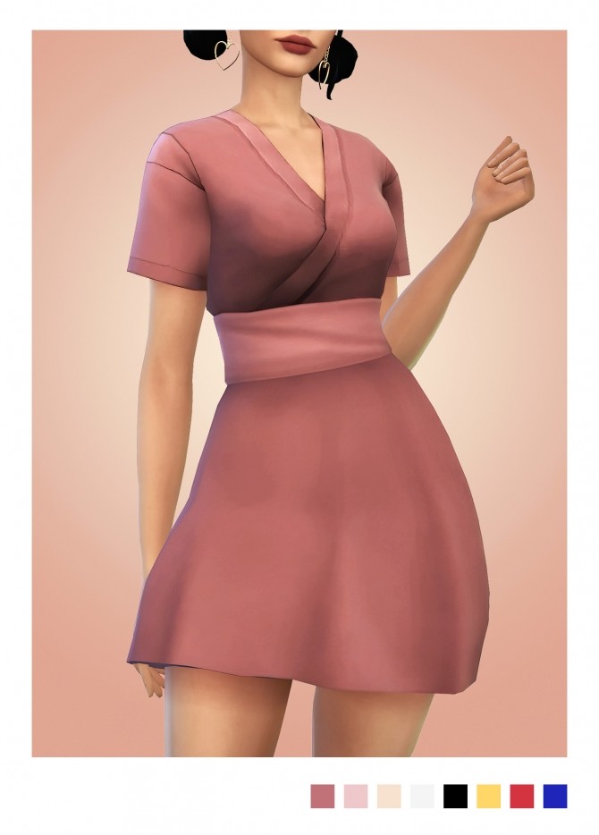 Sims 4 Frankenmesh dress by Christina at Sulsulhun
