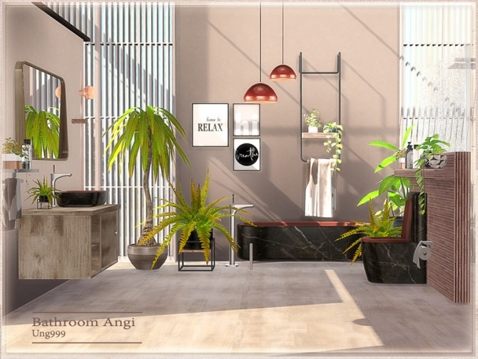 Sims 4 Angi Bathroom by ung999 at TSR