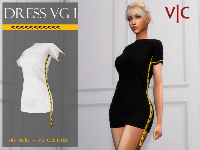 Sims 4 DRESS VG I by Viy Sims at TSR
