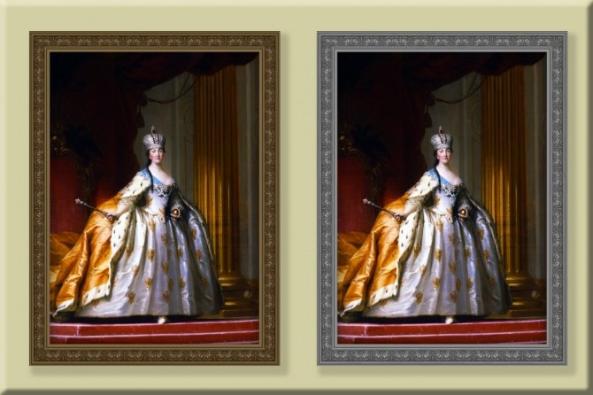 Sims 4 Catherine The Great of Russia paintings by DAJSims at Mod The Sims