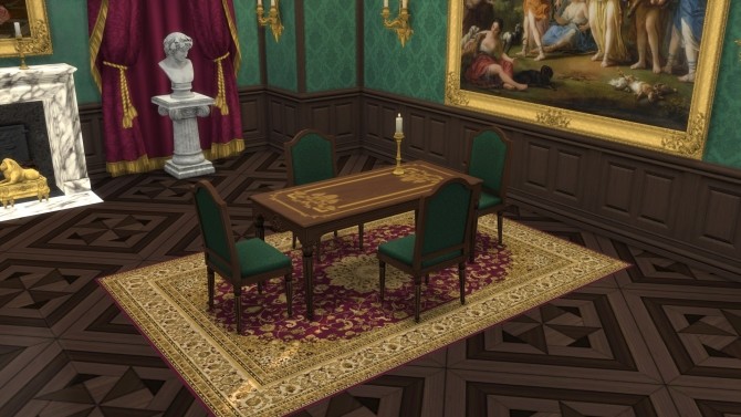 Sims 4 French Dining Set from TS3 by TheJim07 at Mod The Sims