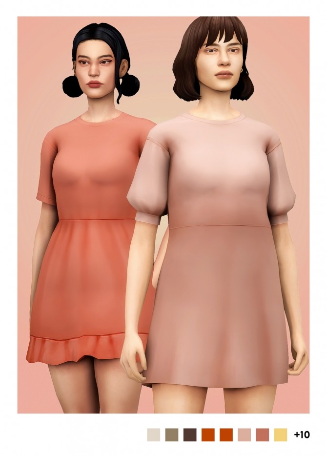Sims 4 2 dress minipack by Christina at Sulsulhun