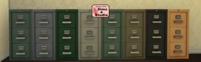 Sims 4 Storable File Cabinets by aldavor at Mod The Sims