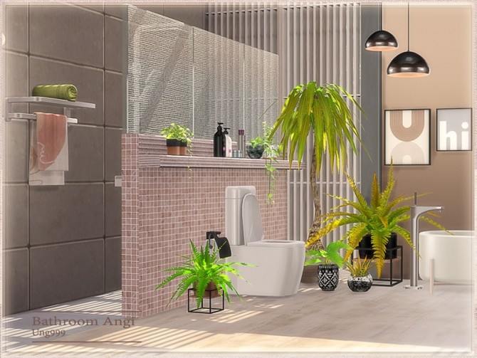 Sims 4 Angi Bathroom by ung999 at TSR