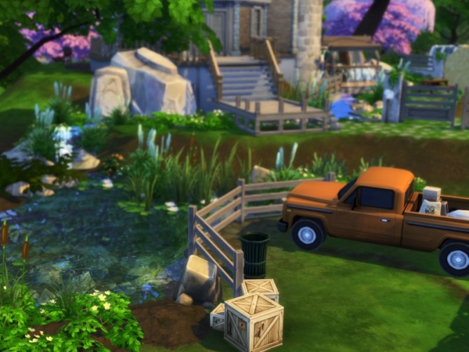 Sims 4 Base Game Watermill by VirtualFairytales at TSR