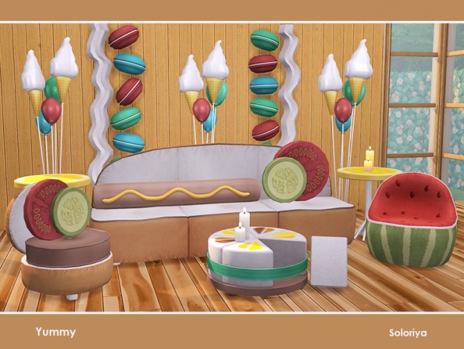 Sims 4 Yummy set by soloriya at TSR