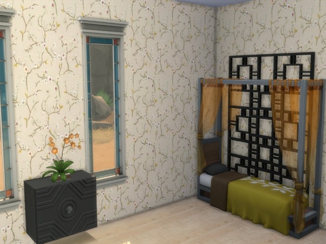 Sims 4 Asian Collection walls by lavilikesims at TSR