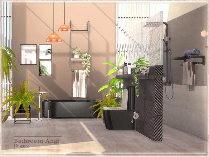 Sims 4 Angi Bathroom by ung999 at TSR