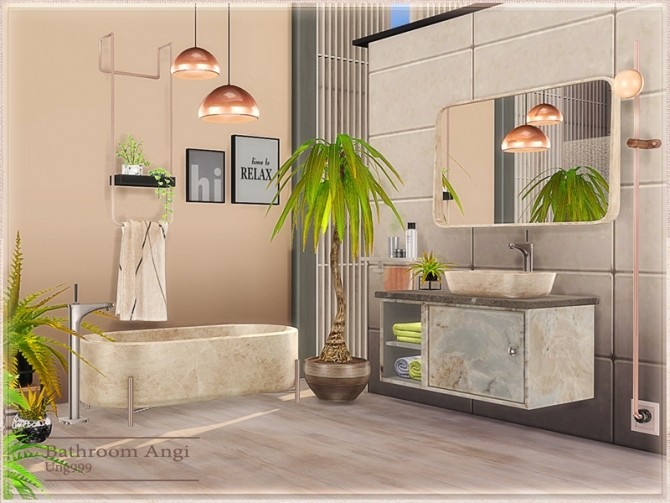 Sims 4 Angi Bathroom by ung999 at TSR