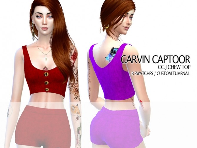 Sims 4 J chew top by carvin captoor at TSR