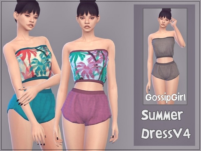 Sims 4 Summer Dress V4 by GossipGirl S4 at TSR