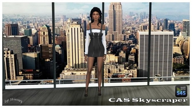 Sims 4 Skyscraper CAS Background at All 4 Sims