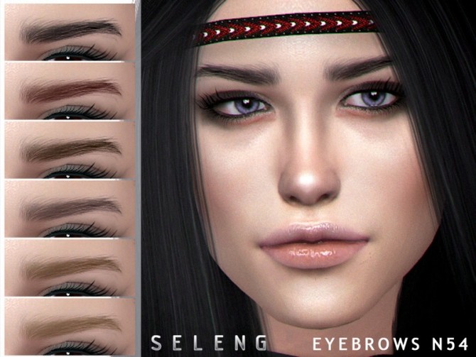 Sims 4 Eyebrows N54 by Seleng at TSR