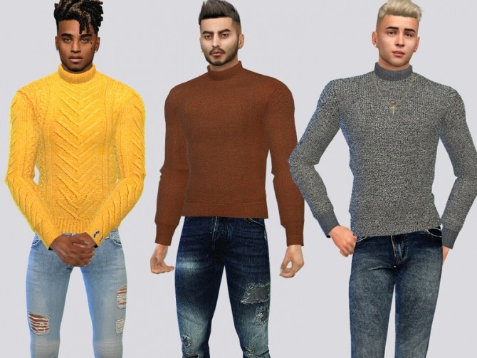 Chunky Sweaters by McLayneSims at TSR » Sims 4 Updates