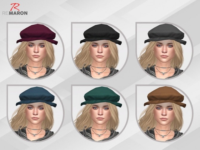 Sims 4 Hat 01 for both gender by remaron at TSR