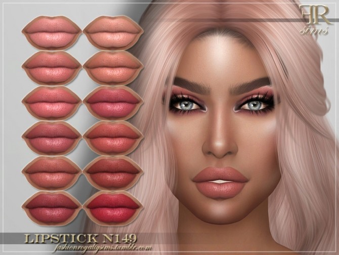 Sims 4 FRS Lipstick N149 by FashionRoyaltySims at TSR