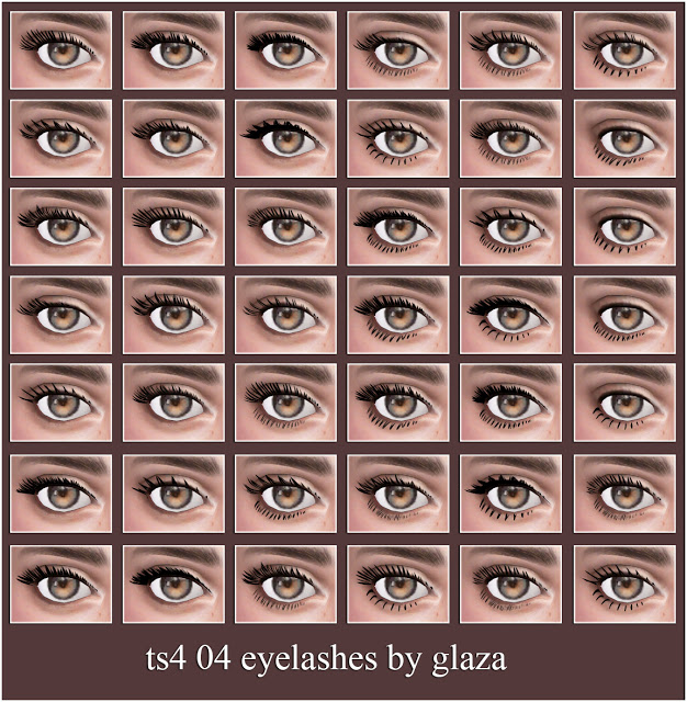 Sims 4 04 eyelashes (P) at All by Glaza