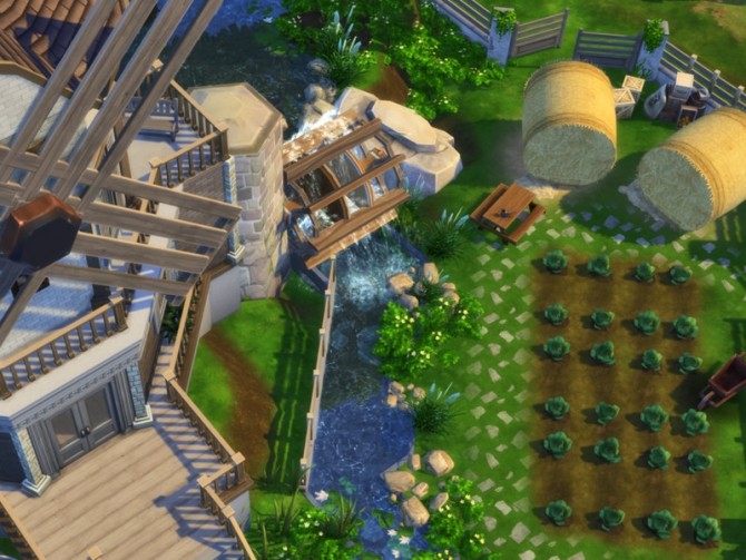 Sims 4 Base Game Watermill by VirtualFairytales at TSR