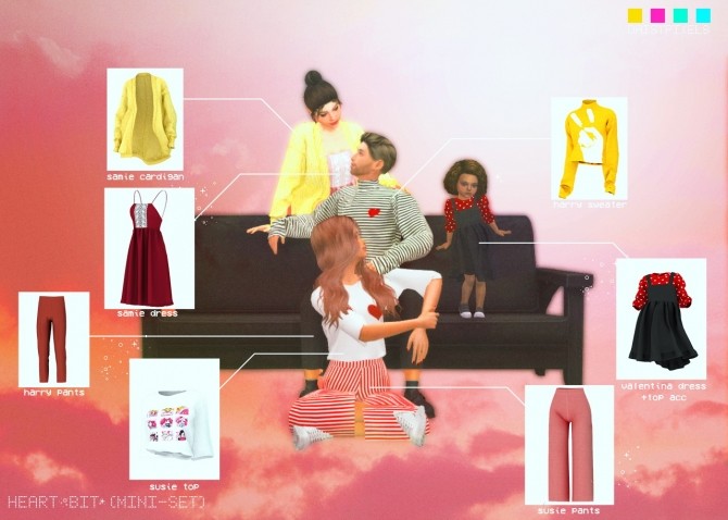 Sims 4 Harry Set: top & pants at Daisy Pixels