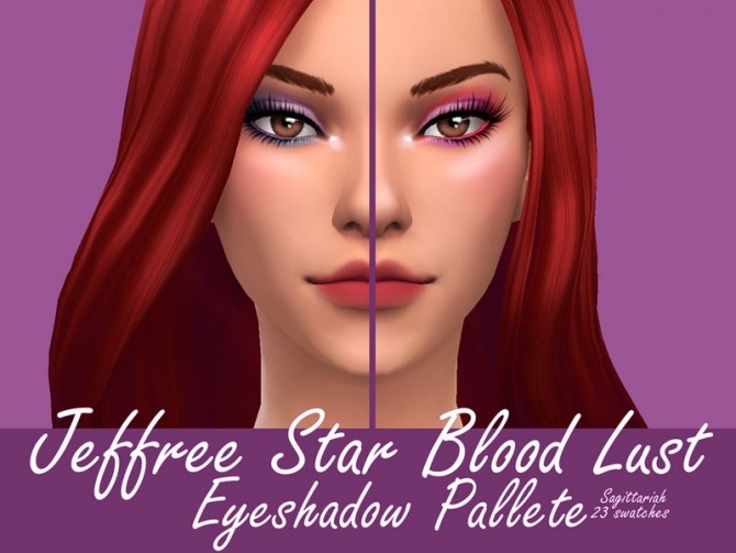 Sims 4 Blood Lust Eyeshadow Palette by Sagittariah at TSR