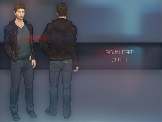 Sims 4 Gavin Reed Outfit by PlayersWonderland at TSR