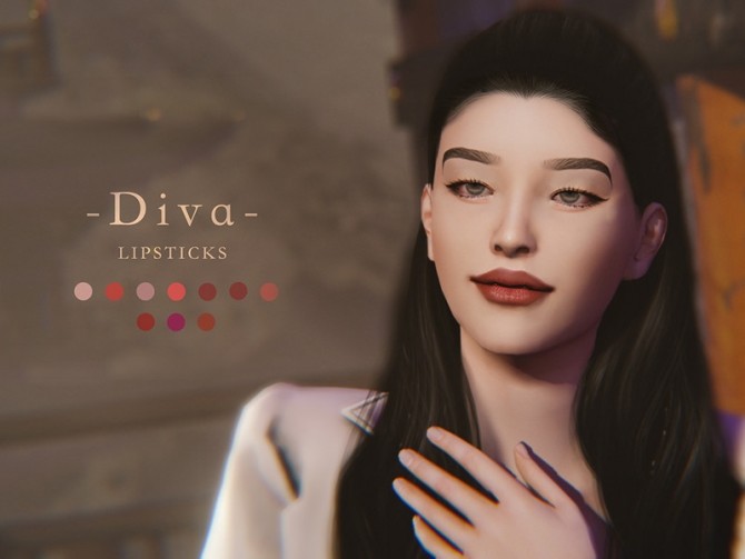 Sims 4 Diva lips by Chih at TSR