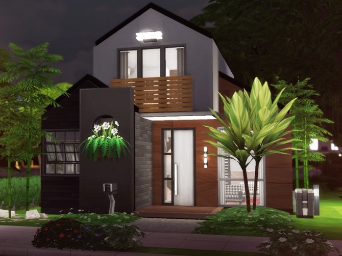 Sims 4 Berko contemporary cottage by Rirann at TSR
