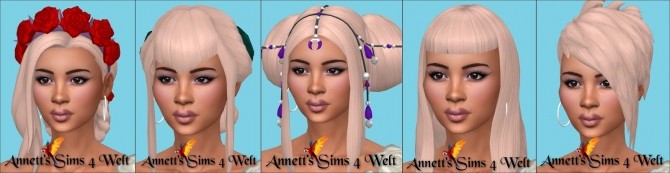 Sims 4 Vampire Female Hair Recolors at Annett’s Sims 4 Welt