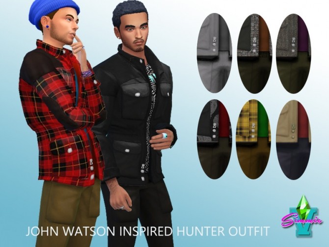 John Watson Hunting Outfit by SimmieV at TSR » Sims 4 Updates